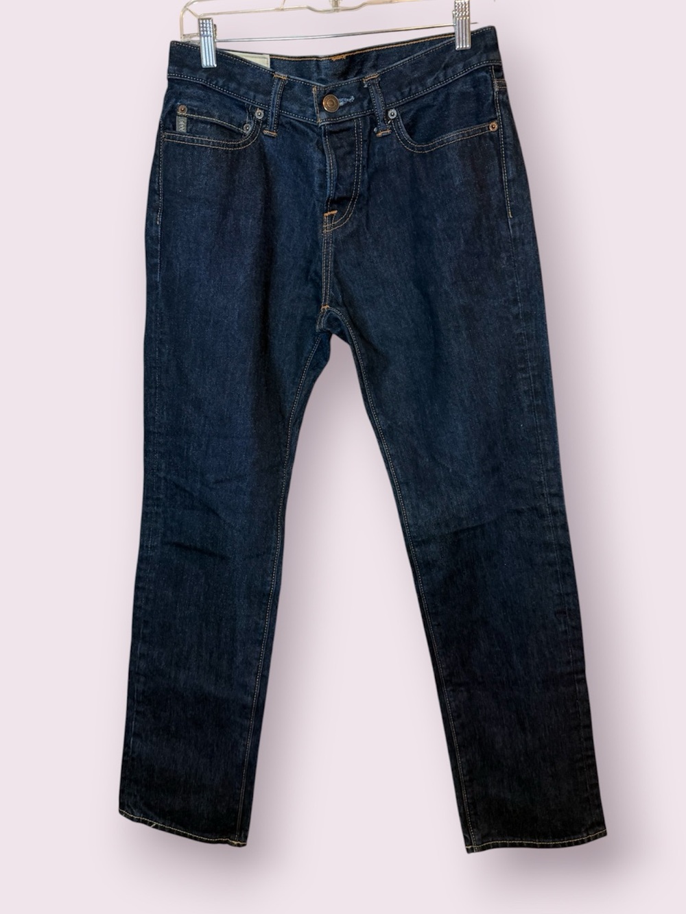Abercrombie & Fitch Slim Straight Button Fly Dark Wash Jeans Size W 29 L 30